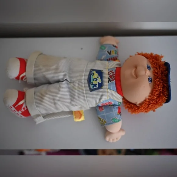 Vintage Cabbage Patch Kid 1990 First Edition Ruff’ N’ Tuff Red Head Hasbro CPK - Picture 15 of 16